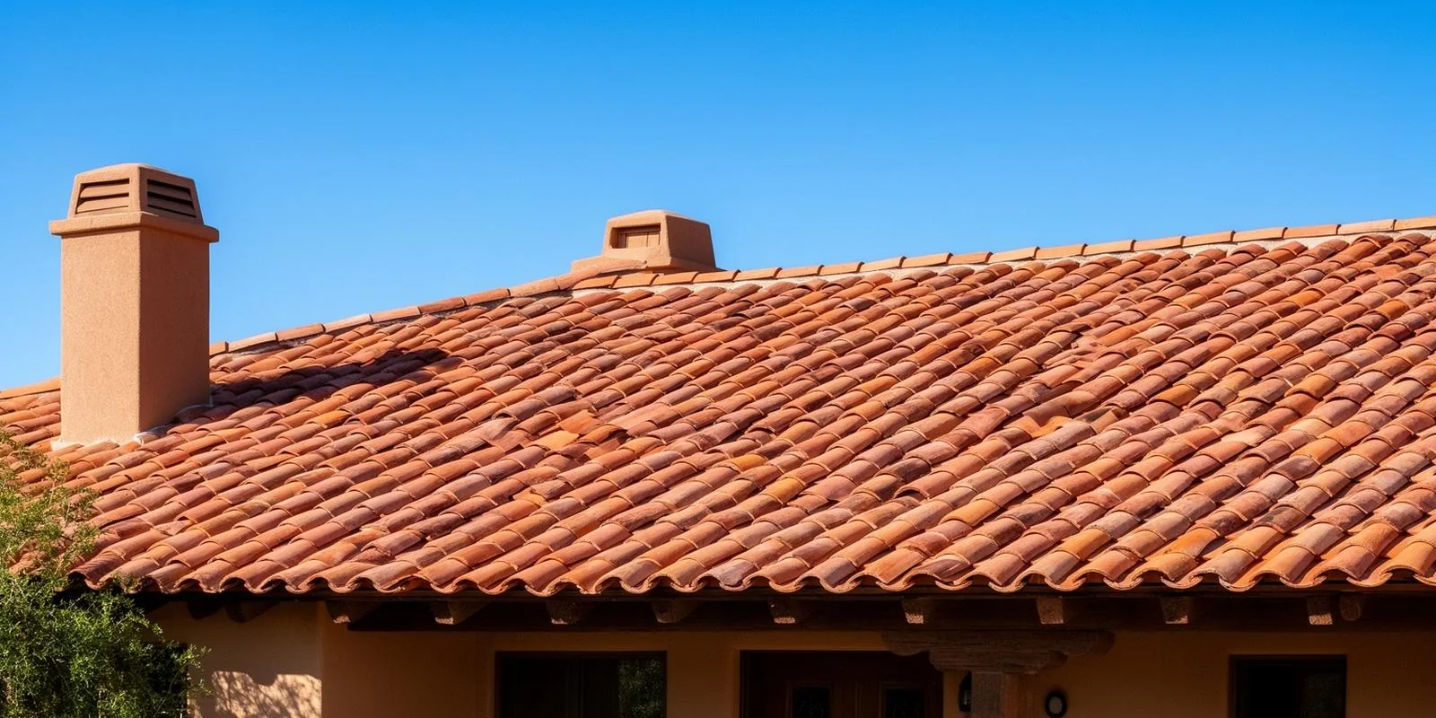 Finished tile roof
